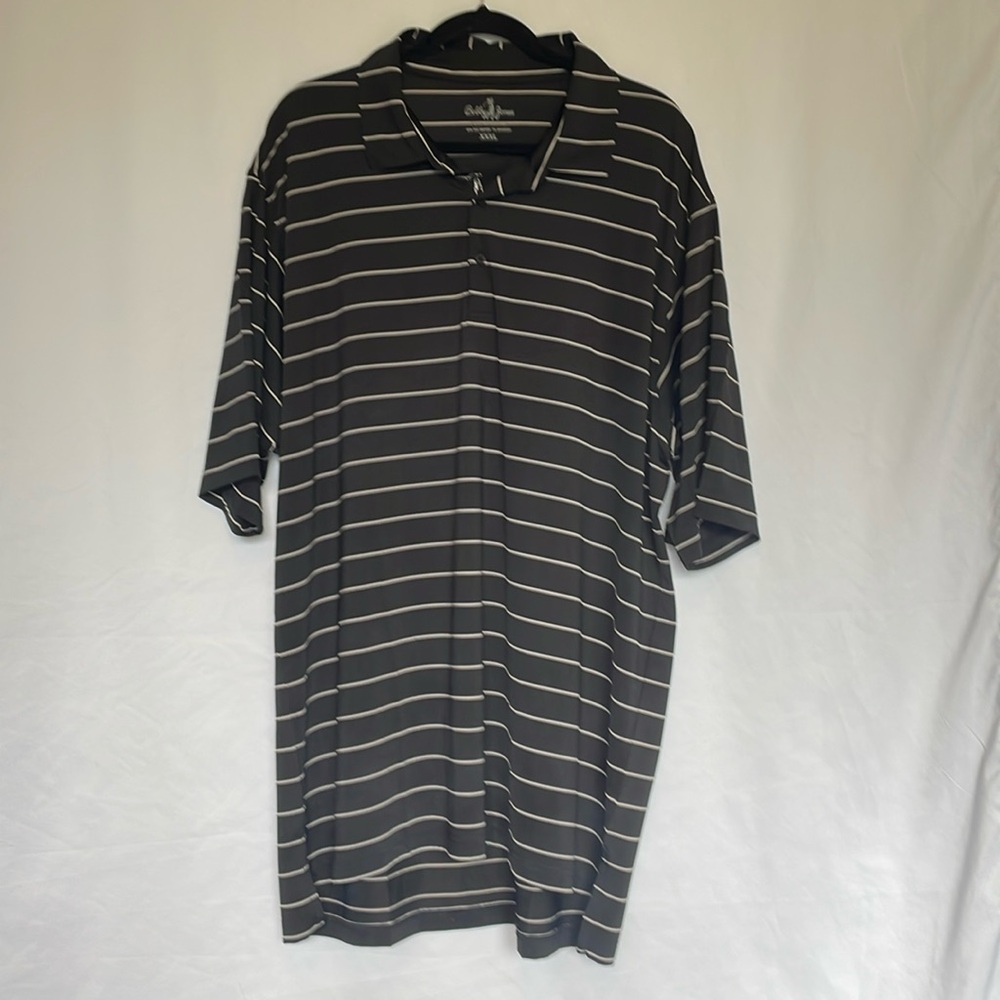 Bobby Jones Polyester Striped Golf Polo 3XL Big & Tall Performance Streetwear‎